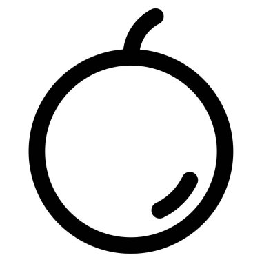 Turuncu Simge, Beyaz Arkaplanda Basit Vektör İllüstrasyonu