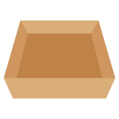 Pişirme Pan Simgesi, Beyaz Arkaplanda Basit Vektör İllüstrasyonu