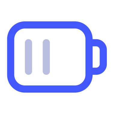 pil simgesi, beyaz arkaplanda basit vektör çizimi