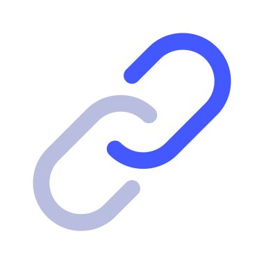 Beyaz Arkaplanda Bağlantı Simgesi, Basit Vektör ResmiComment