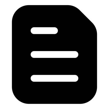 belge simgesi, beyaz arkaplan üzerindeki basit vektör illüstrasyonu