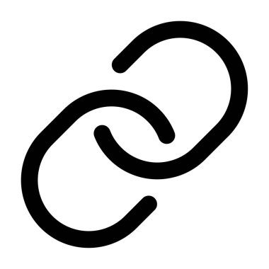 Beyaz Arkaplanda Bağlantı Simgesi, Basit Vektör ResmiComment