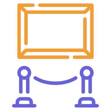 Beyaz Arkaplanda Simge Simgesi, Basit Vektör İllüstrasyonu