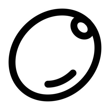 Zeytin Simgesi, Beyaz Arkaplanda Basit Vektör İllüstrasyonu