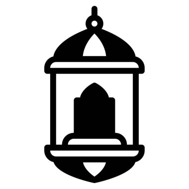 Fener Simgesi, Beyaz Arkaplanda Basit Vektör İllüstrasyonu