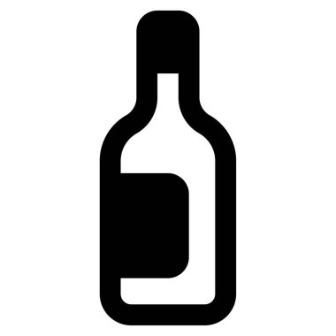 Bira Simgesi, Beyaz Arkaplanda Basit Vektör İllüstrasyonu