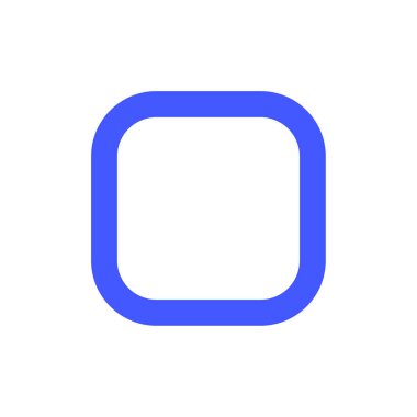 Beyaz Arkaplanda Basit Vektör Resmini Durdur Simgesi