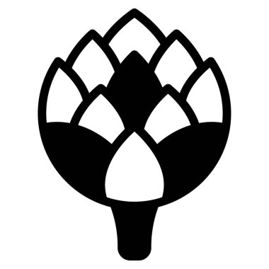 Enginar Simgesi, Beyaz Arkaplanda Basit Vektör ResmiComment