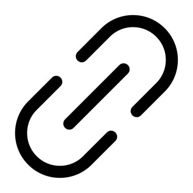 Beyaz Arkaplanda Bağlantı Simgesi, Basit Vektör ResmiComment