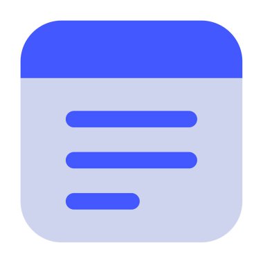 Blog Simgesi, Beyaz Arkaplanda Basit Vektör İllüstrasyonu