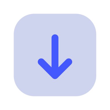 Beyaz Arkaplanda Simge İndir, Basit Vektör İllüstrasyonu