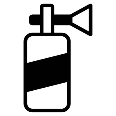 Boynuz Simgesi, Beyaz Arkaplanda Basit Vektör İllüstrasyonu