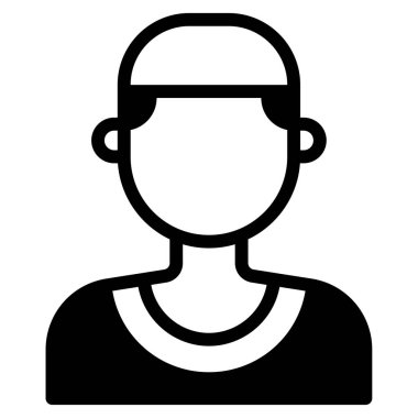 Prayer Cap Simgesi, Beyaz Arkaplanda Basit Vektör İllüstrasyonu