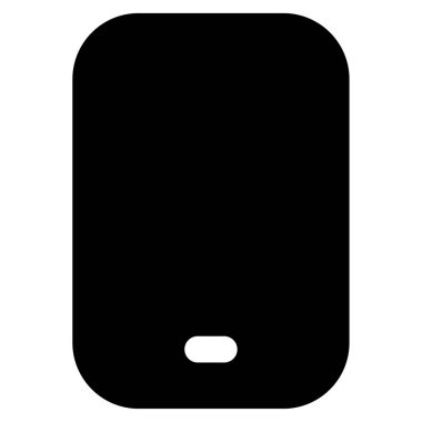 Akıllı Telefon Simgesi, Beyaz Arkaplanda Basit Vektör İllüstrasyonu