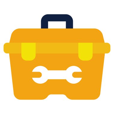 Araç Kutusu Simgesi, Beyaz Arkaplanda Basit Vektör İllüstrasyonu