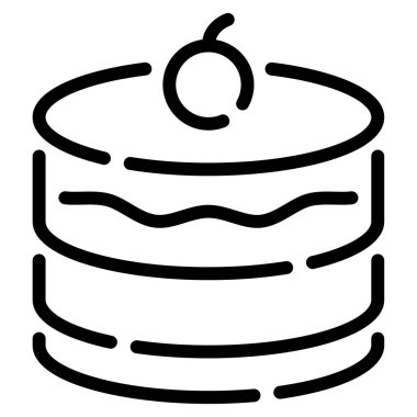 Katman Simgesi, Beyaz Arkaplanda Basit Vektör İllüstrasyonu