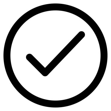 Beyaz Arkaplanda Simge, Basit Vektör Resmini Kontrol Et