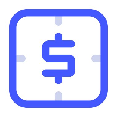 Zaman Para Simgesi, Beyaz Arkaplanda Basit Vektör İllüstrasyonu