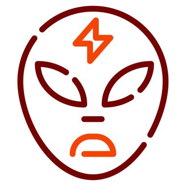 Topeng Simgesi, Beyaz Arkaplanda Basit Vektör Resimleri