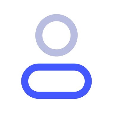 Kullanıcı Simgesi, Beyaz Arkaplanda Basit Vektör İllüstrasyonu