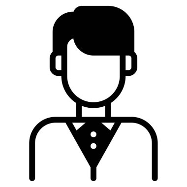 Öğretmen Simgesi, Beyaz Arkaplanda Basit Vektör İllüstrasyonu