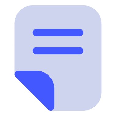 belge simgesi, beyaz arkaplan üzerindeki basit vektör illüstrasyonu