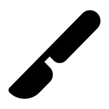 Cerrahi Neşter Simgesi, Beyaz Arkaplanda Basit Vektör Resimleri