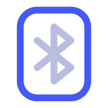 Bluetooth Simgesi, Beyaz Arkaplanda Basit Vektör İllüstrasyonu