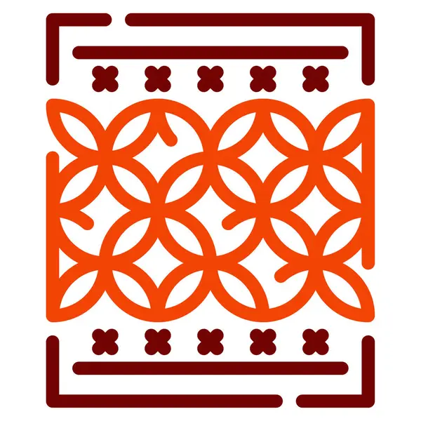 Batik Simgesi, Beyaz Arkaplanda Basit Vektör İllüstrasyonu