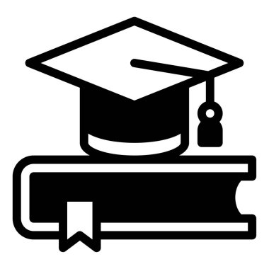 Tez simgesi, vektör illüstrasyonu basit tasarım