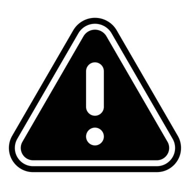 Tehdit simgesi, vektör illüstrasyonu basit tasarım