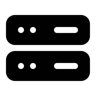 sunucu simgesi, vektör illüstrasyonu basit tasarım