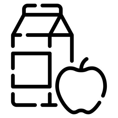 Beslenme simgesi, vektör illüstrasyonu basit tasarım