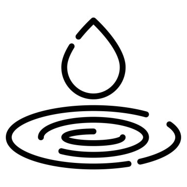 Sakin Sular simgesi, vektör illüstrasyonu basit tasarım