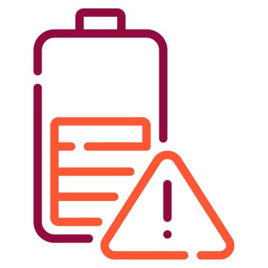 Pil Düşük simgesi, vektör illüstrasyonu basit tasarım