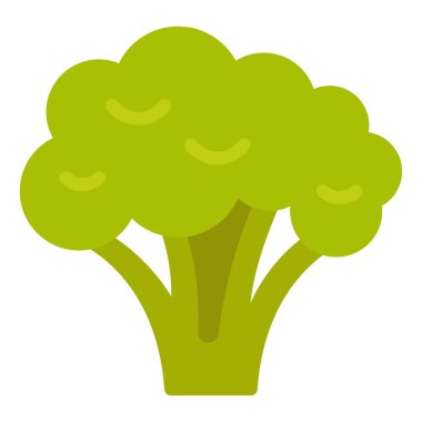 brokoli simgesi, vektör illüstrasyonu basit tasarım