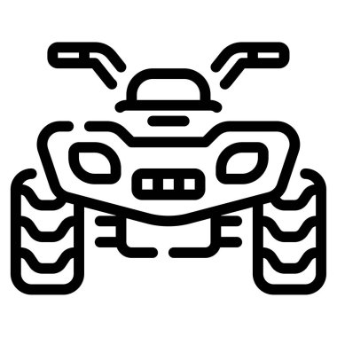 atv simgesi, vektör illüstrasyonu basit tasarım