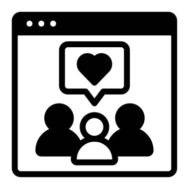 Bağlantı simgesi, vektör illüstrasyonu basit tasarım