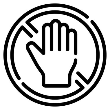 Giriş simgesi yok, vektör illüstrasyonu basit tasarım