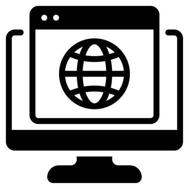 ağ simgesi, vektör illüstrasyonu basit tasarım