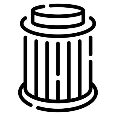 Yağ Filtresi simgesi, vektör illüstrasyonu basit tasarım