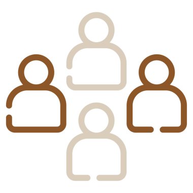 takım çalışması simgesi, vektör illüstrasyonu basit tasarım