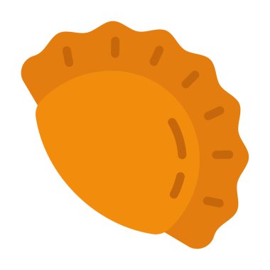 köfte ikonu, vektör illüstrasyonu basit tasarım