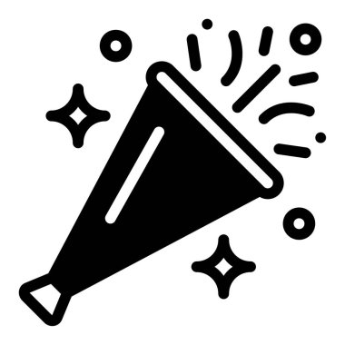 Parade simgesi, vektör illüstrasyonu basit tasarım