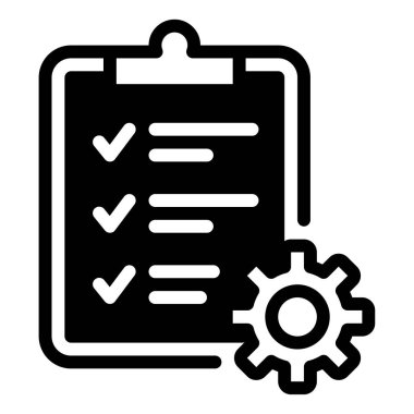 Değerlendirme Aracı simgesi, vektör illüstrasyonu basit tasarım