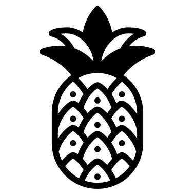 Tropikal Meyve simgesi, vektör illüstrasyonu basit tasarım