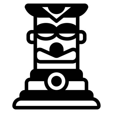 Potlatch simgesi, vektör illüstrasyonu basit tasarım