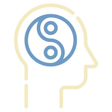 İç Barış simgesi, vektör illüstrasyonu basit tasarım