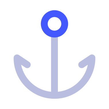 Anchor Metin simgesi, vektör illüstrasyonu basit tasarım