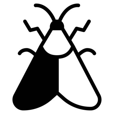 Güve simgesi, vektör illüstrasyonu basit tasarım